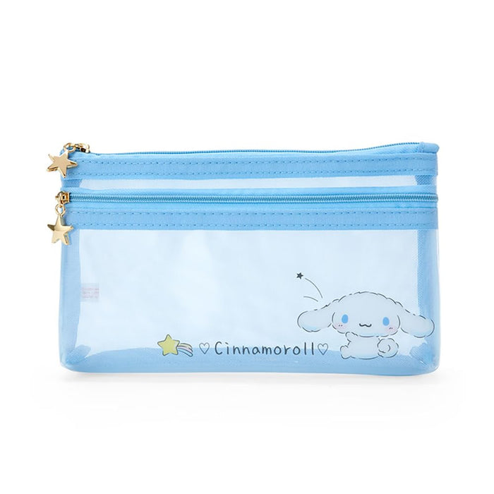 Flaches Stifteetui von Sanrio Cinnamoroll, 11 x 20 x 2,5 cm | Süßer Schreibwaren-Organizer