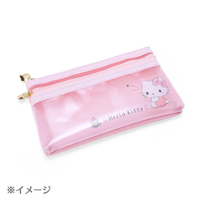 Trousse à crayons plate Sanrio Cinnamoroll 11x20x2,5 cm | Organiseur de papeterie mignon