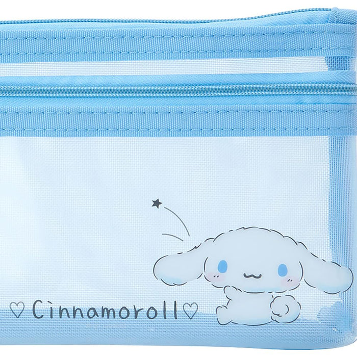 Flaches Stifteetui von Sanrio Cinnamoroll, 11 x 20 x 2,5 cm | Süßer Schreibwaren-Organizer