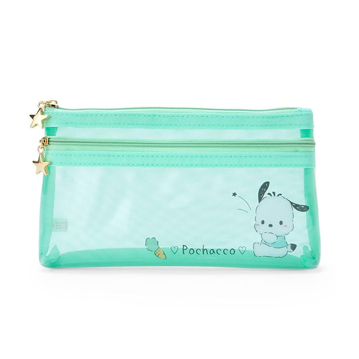 Trousse à crayons plate Sanrio Pochacco 11x20x2,5 cm - Motif personnage mignon