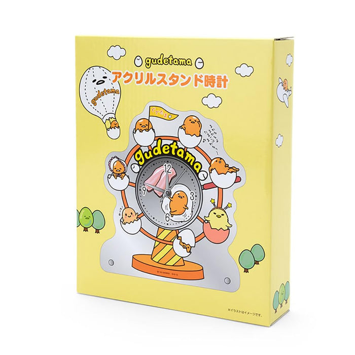 Horloge sur pied en acrylique Sanrio Gudetama Land à collectionner 256412