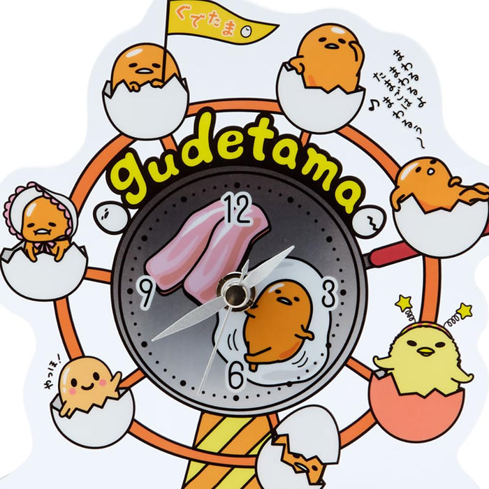 Horloge sur pied en acrylique Sanrio Gudetama Land à collectionner 256412