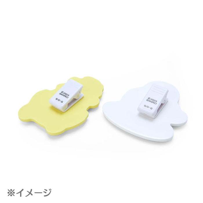 Lot de 2 clips Sanrio Gudetama - Clips mignons au design du pays de Gudetama