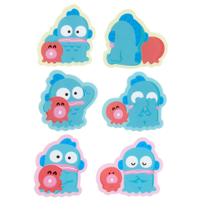 Sanrio Hangyodon Sticker Set Half Fish Character 14x11x0.5 cm Usual Couple Design