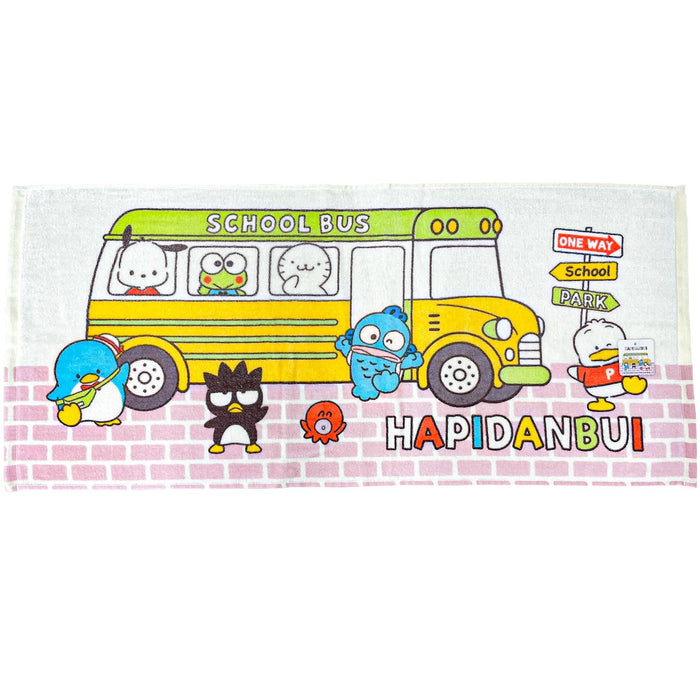 Sanrio Happy Danby Gesichtshandtuch, 100 % Baumwolle, Retro-Design, 34 x 75 cm