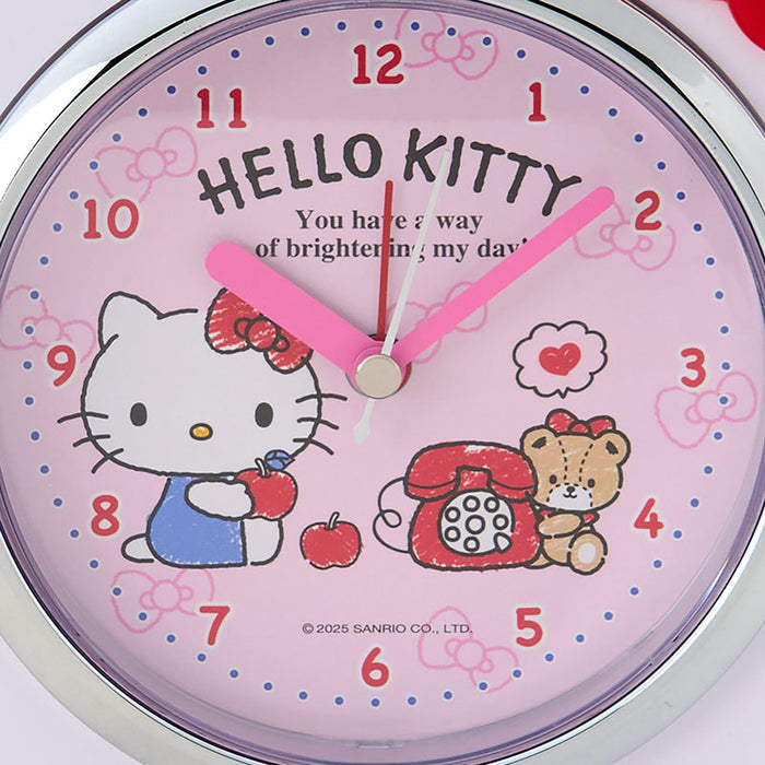 Sanrio Hello Kitty Alarm Clock with Light ABS Resin Model 306649