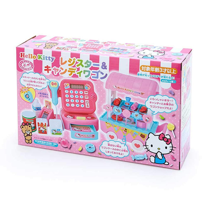 Sanrio Hello Kitty - Spielset mit Registrierkasse und Süßigkeitenwagen, Spaß für Kinder