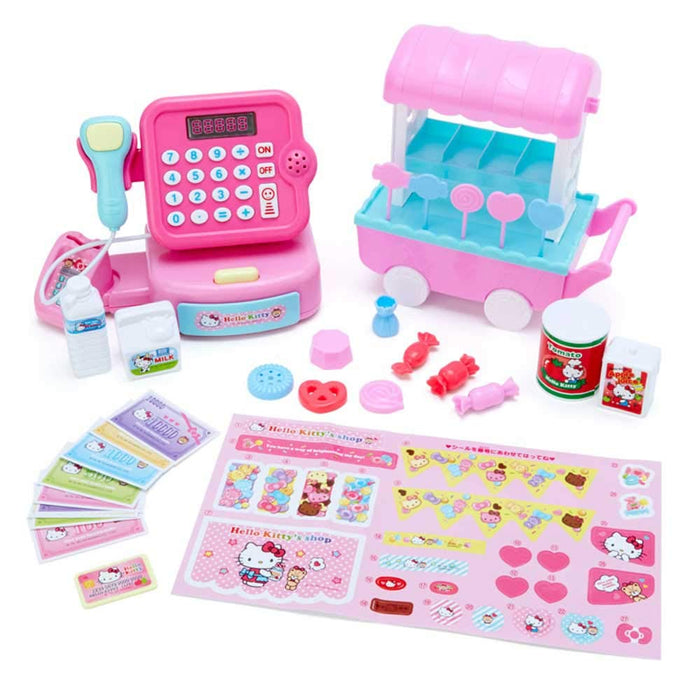 Coffret de jeu caisse enregistreuse et chariot à bonbons Hello Kitty de Sanrio, amusant pour les enfants