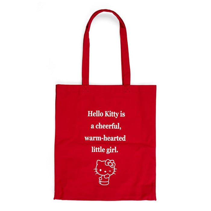 Sanrio Hello Kitty Tragetasche aus Baumwolle, Handtasche, 40 x 36 x 10 cm, Charakter-Design