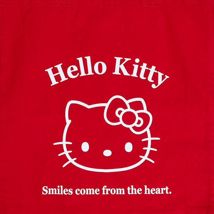 Sanrio Hello Kitty Tragetasche aus Baumwolle, Handtasche, 40 x 36 x 10 cm, Charakter-Design