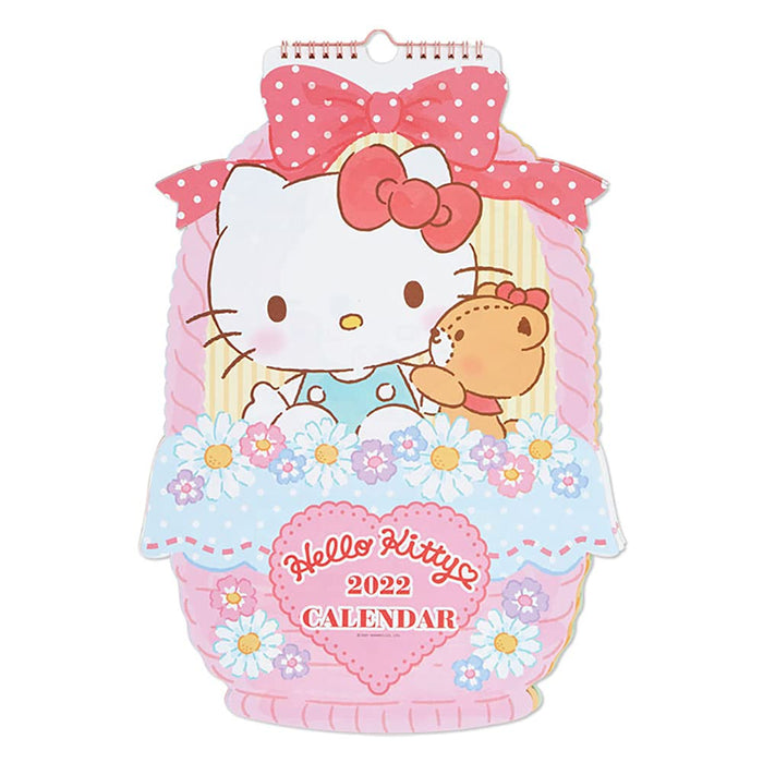 Sanrio Hello Kitty 2022 Die-Cut Calendar - Cute and Collectible Decor