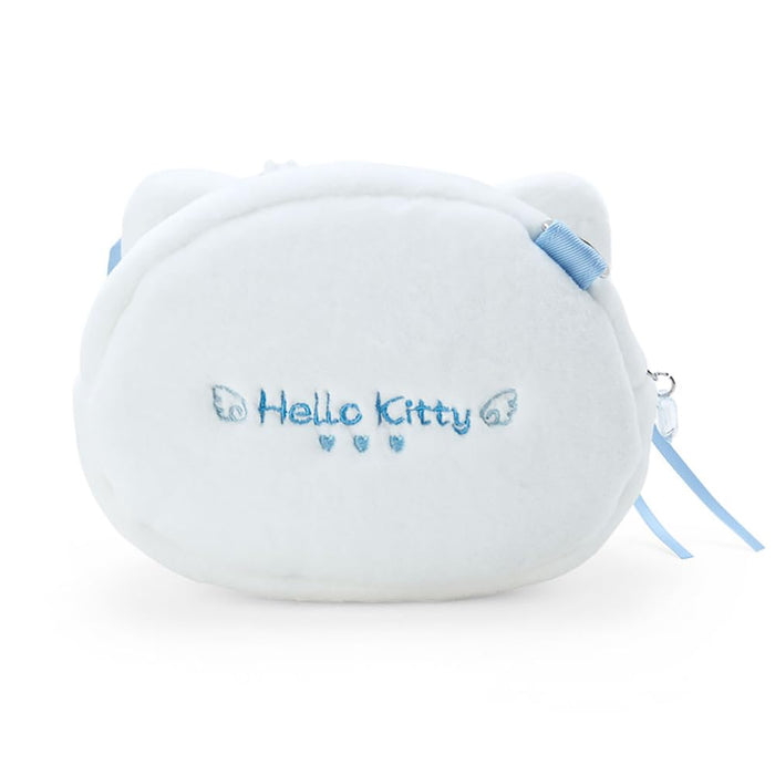 Pochette en forme de visage Hello Kitty de Sanrio Bleu clair 13,7 x 17 x 8 cm