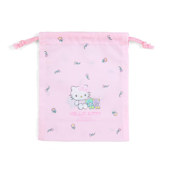 Sanrio Hello Kitty Kordelzugbeutel mit Seitenfalten, klein, rot, 254347