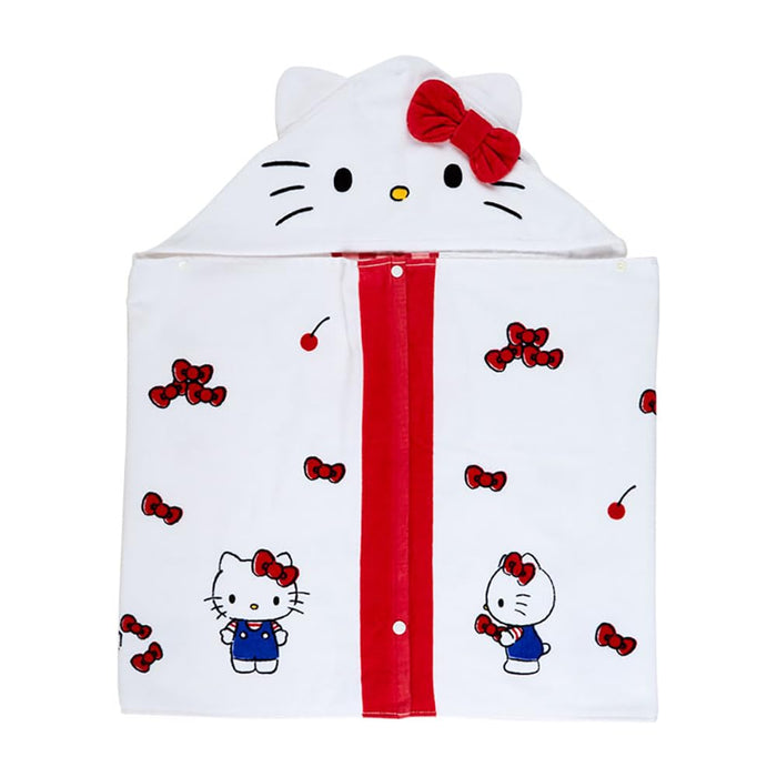 Serviette à capuche Sanrio Hello Kitty 75x120cm Motif personnage mignon