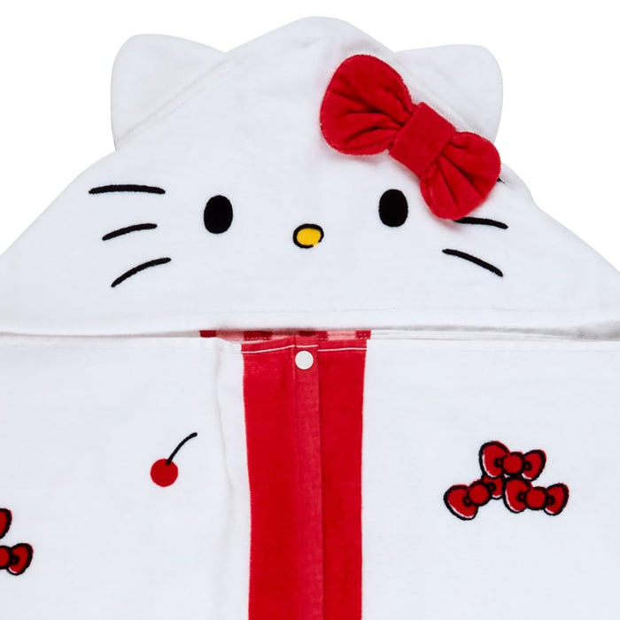 Serviette à capuche Sanrio Hello Kitty 75x120cm Motif personnage mignon