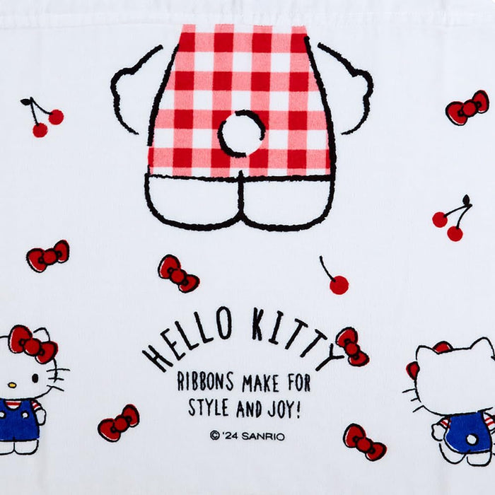 Serviette à capuche Sanrio Hello Kitty 75x120cm Motif personnage mignon