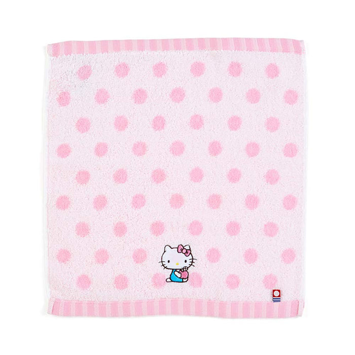 Serviette à main Imabari Hello Kitty Sanrio à motif pois 422649