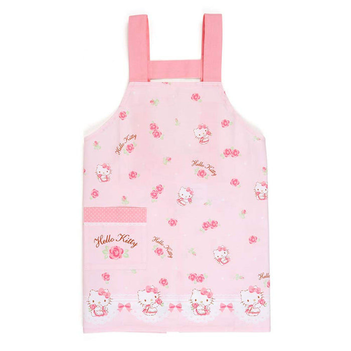 Sanrio Hello Kitty Kids Apron Rose 100Cm Perfect for Baking and Crafts