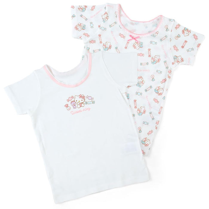 Sanrio Hello Kitty Unterhemdchen-Set für Kinder, 2 Stück, 100 cm