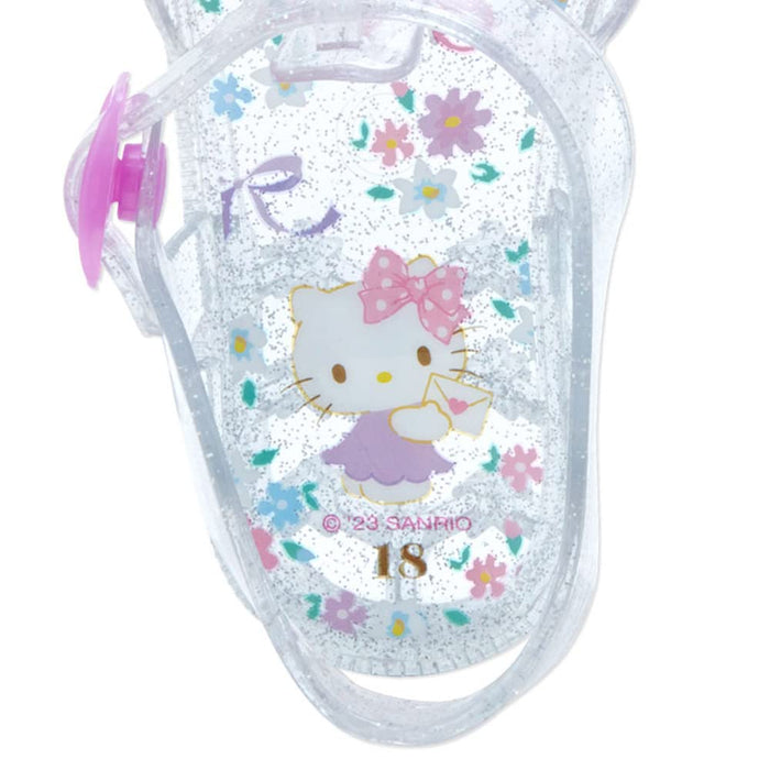 Sanrio Hello Kitty Transparente Sandalen für Kinder, 18 cm, Kleinkinderschuhe