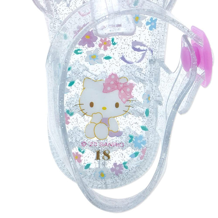 Sanrio Hello Kitty Transparente Sandalen für Kinder, 18 cm, Kleinkinderschuhe