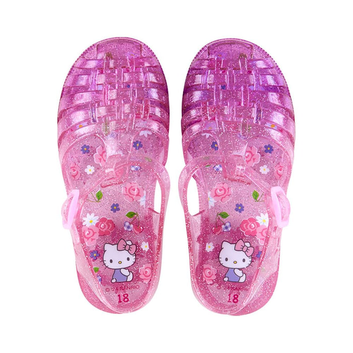 Sanrio Hello Kitty Transparente Sandalen für Kinder, 19 cm, bezauberndes Charakter-Design