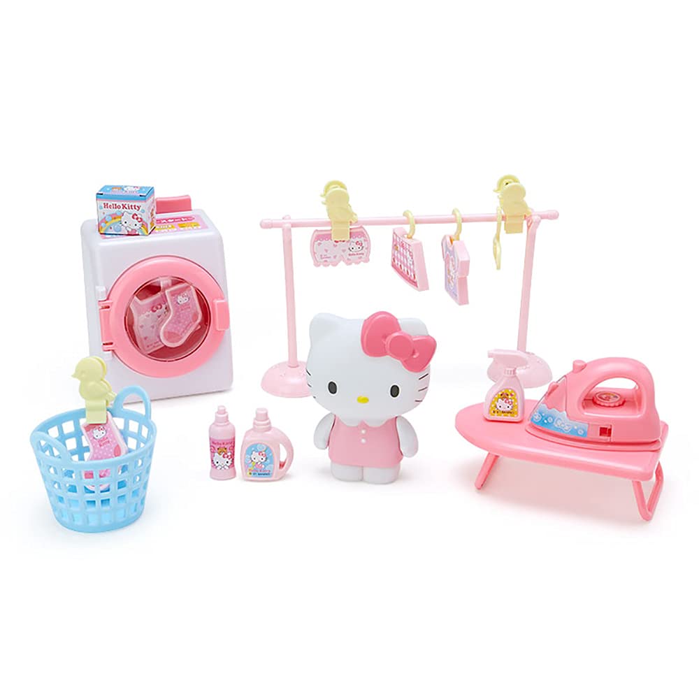 Sanrio Hello Kitty Laundry Pretend Play Set for Kids Model 877841- Japan Figure Store - #1 Bring To You The Best Japanese Goods