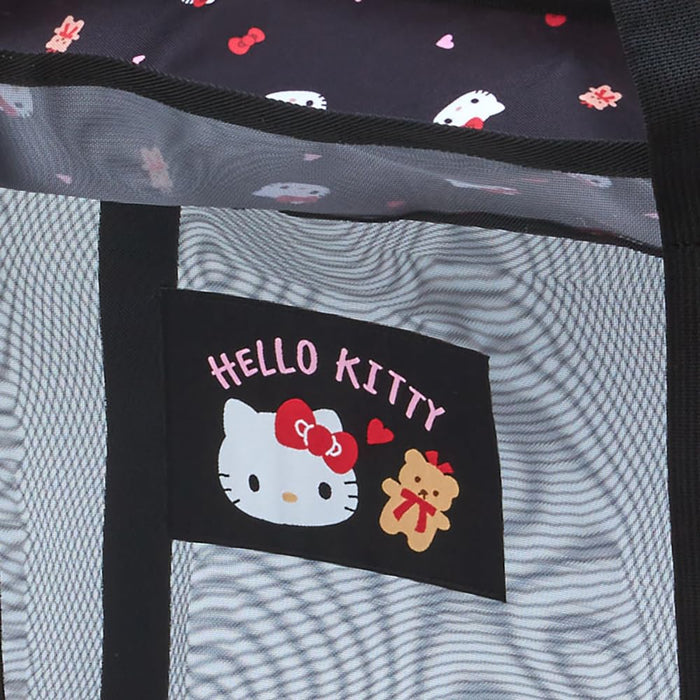 Sanrio Hello Kitty Mesh-Aufbewahrungstasche groß – Robuster und süßer Charakter-Organizer