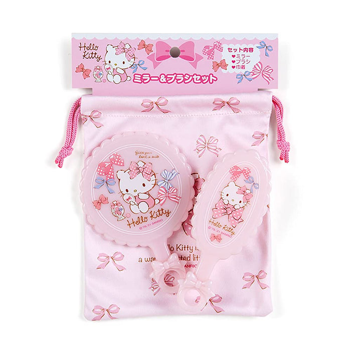 Sanrio Hello Kitty Mirror and Brush Set 870111 Cosmetic Accessories