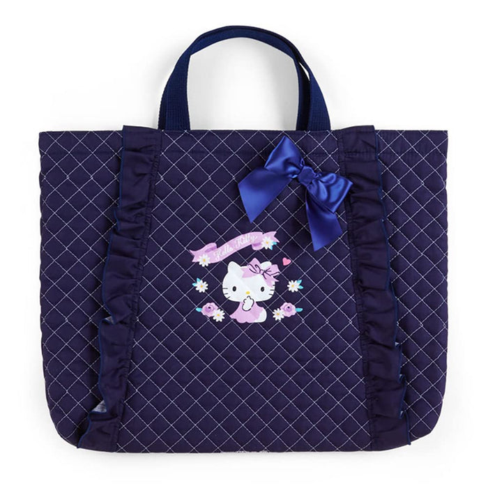 Sac de cours matelassé bleu marine Hello Kitty de Sanrio, durable et élégant 765368