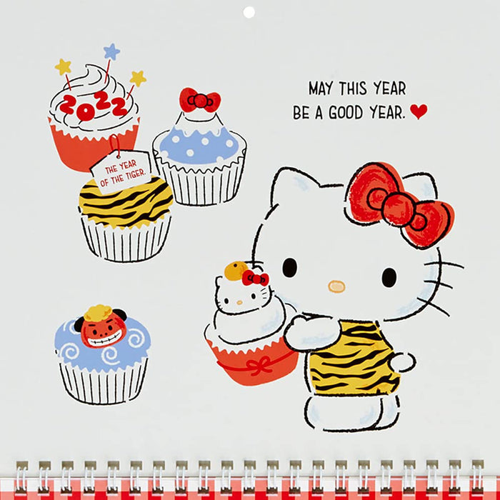 Calendrier mural Sanrio Hello Kitty 2022 taille moyenne 746452