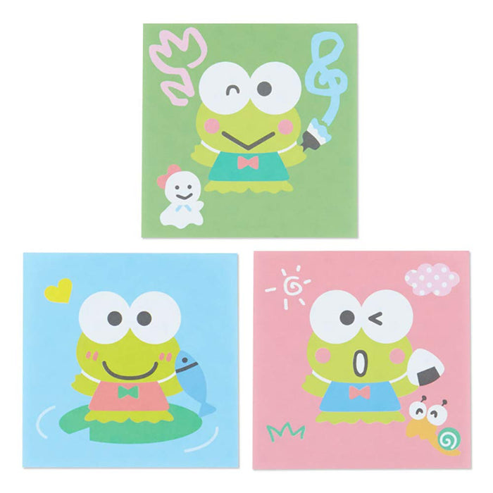 Sanrio Kerokerokeroppi Face Square Memo 410501 - Accessoire de bureau mignon