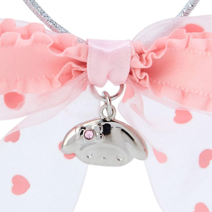 Élastique pour queue de cheval en ruban organza Sanrio My Melody pour enfants 8 x 8 cm