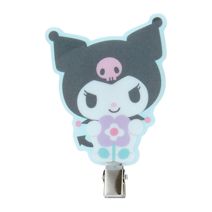 Pince à frange Sanrio Kuromi Pastel Checker 6,3 x 7,5 x 1 cm Accessoire pour cheveux