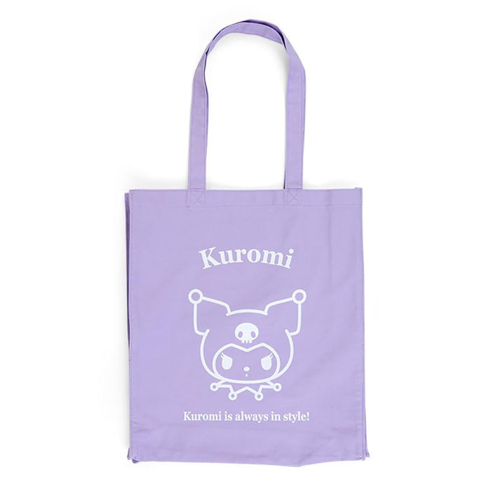 Sanrio Kuromi Baumwoll-Tragetasche, Handtasche, 40 x 36 x 10 cm, Charaktermuster