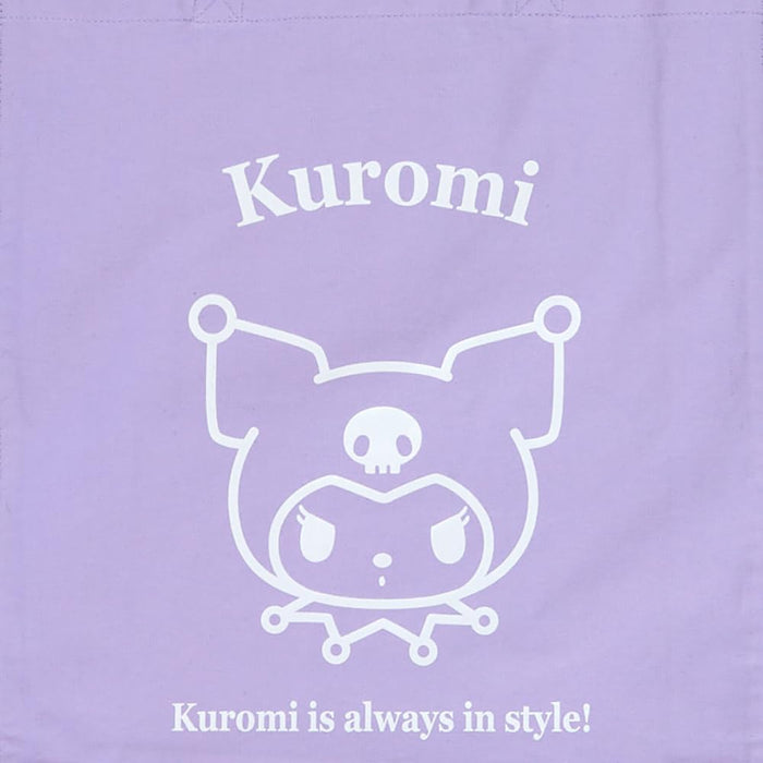 Sanrio Kuromi Cotton Tote Bag Handbag 40x36x10cm Character Pattern