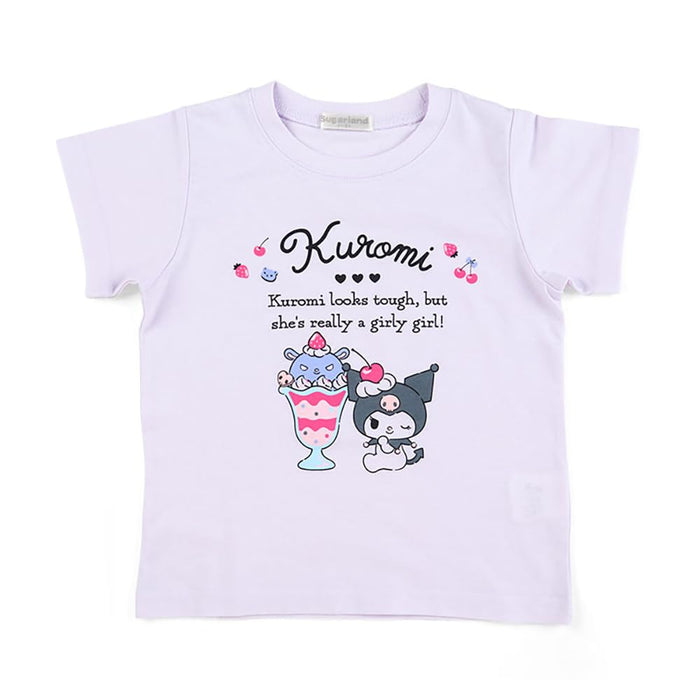 T-shirt Sanrio Kuromi pour enfants 110 cm absorbant l'humidité et séchage rapide Kuromi-Chan