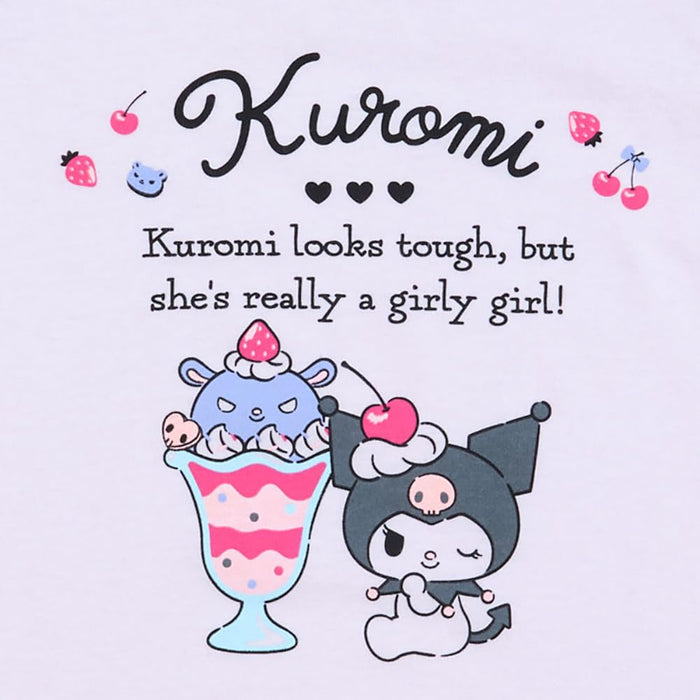 T-shirt Sanrio Kuromi pour enfants 110 cm absorbant l'humidité et séchage rapide Kuromi-Chan