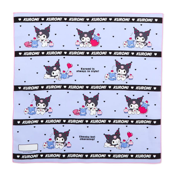 Lot de 3 serviettes à déjeuner Sanrio Kuromi – Serviettes réutilisables mignonnes et durables