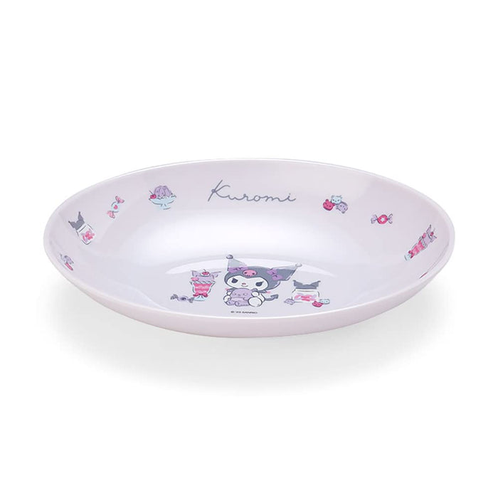 Assiette à curry et à pâtes en mélamine Sanrio Kuromi - Durable et lavable au lave-vaisselle