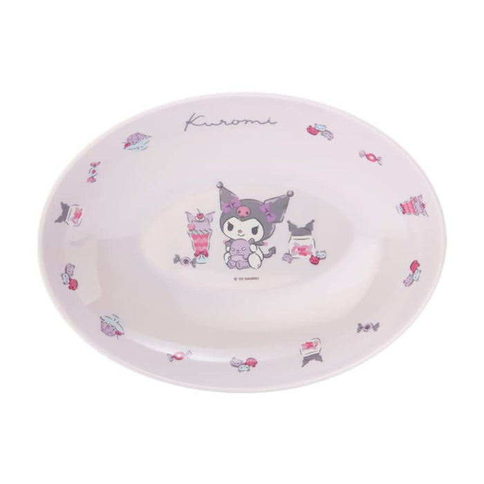 Assiette à curry et à pâtes en mélamine Sanrio Kuromi - Durable et lavable au lave-vaisselle