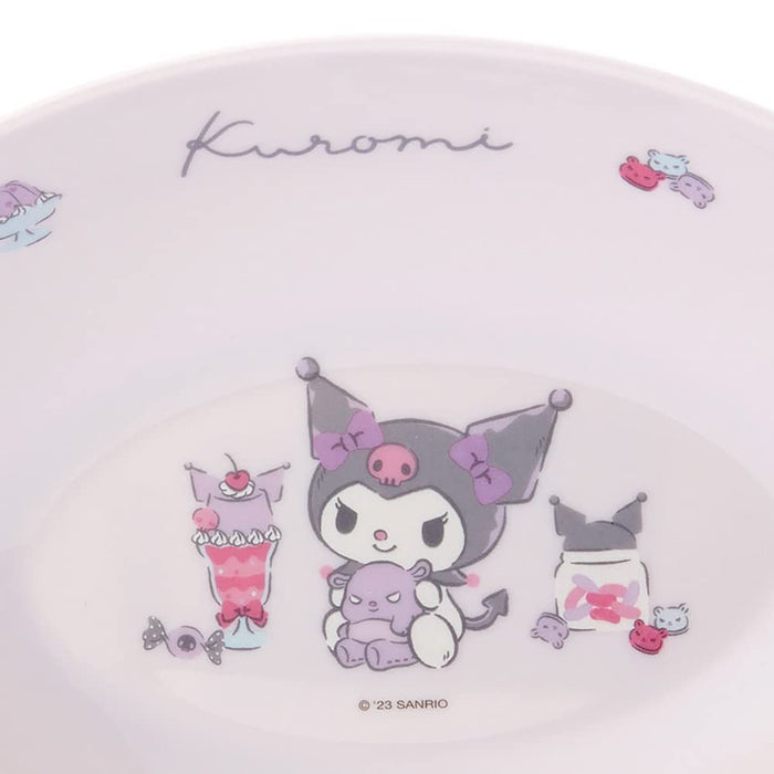 Sanrio Kuromi Melamine Curry and Pasta Plate - Durable and Dishwasher Safe