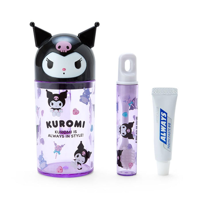 Sanrio Kuromi Toothbrush & Cup Set - 12x7x5 cm Character Design