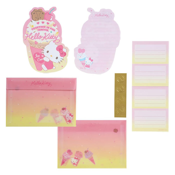 Coffret de lettres Hello Kitty Ice Party de Sanrio 328197 - Collection de papeterie mignonne