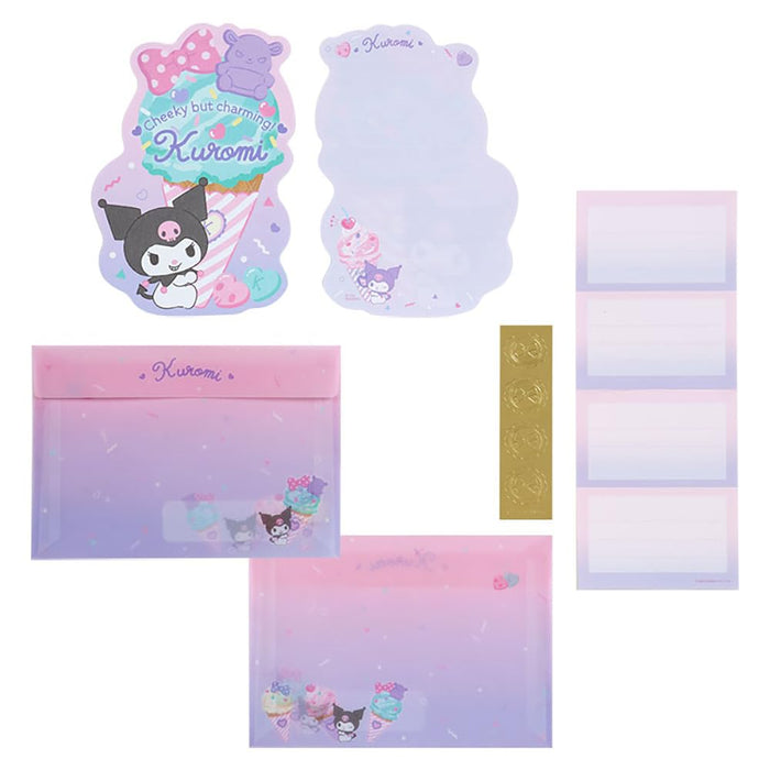 Sanrio Kuromi Ice Party Letter Set Stationery - 328383