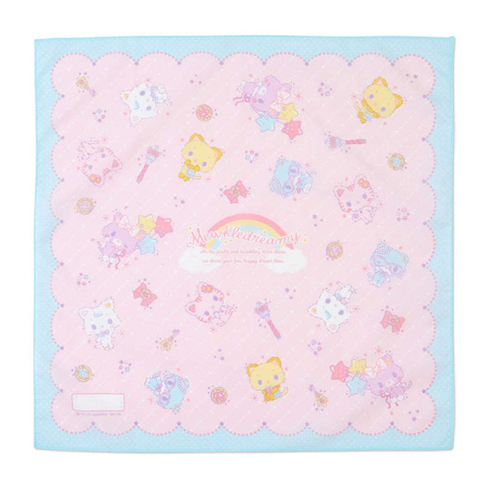 Sanrio Mewkledreamy Lunchtuch, 43 x 43 cm, mit Namensfeld, hergestellt in Japan