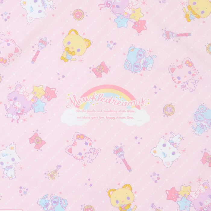 Serviette à déjeuner Sanrio Mewkledreamy 43 x 43 cm avec espace pour le nom Fabriqué au Japon