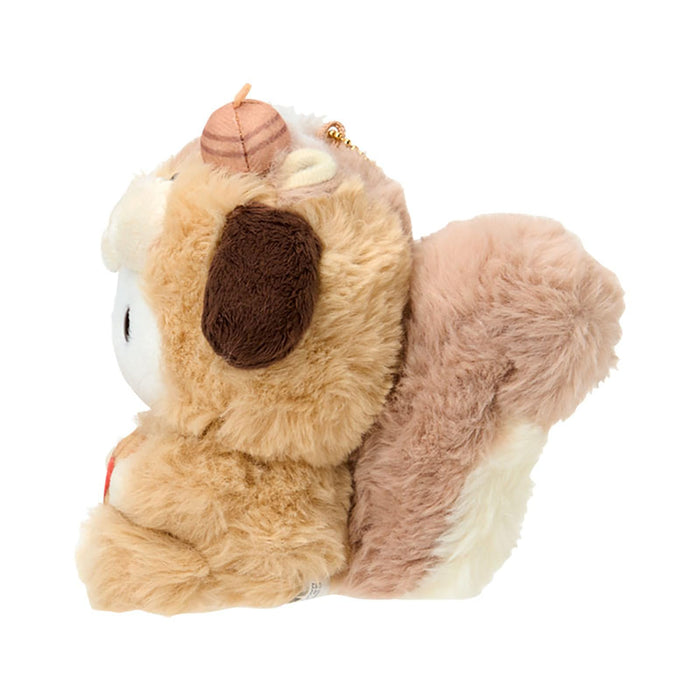 Sanrio Pochacco Squirrel Fluffy Mascot Holder for Ages 6+ Model 653667