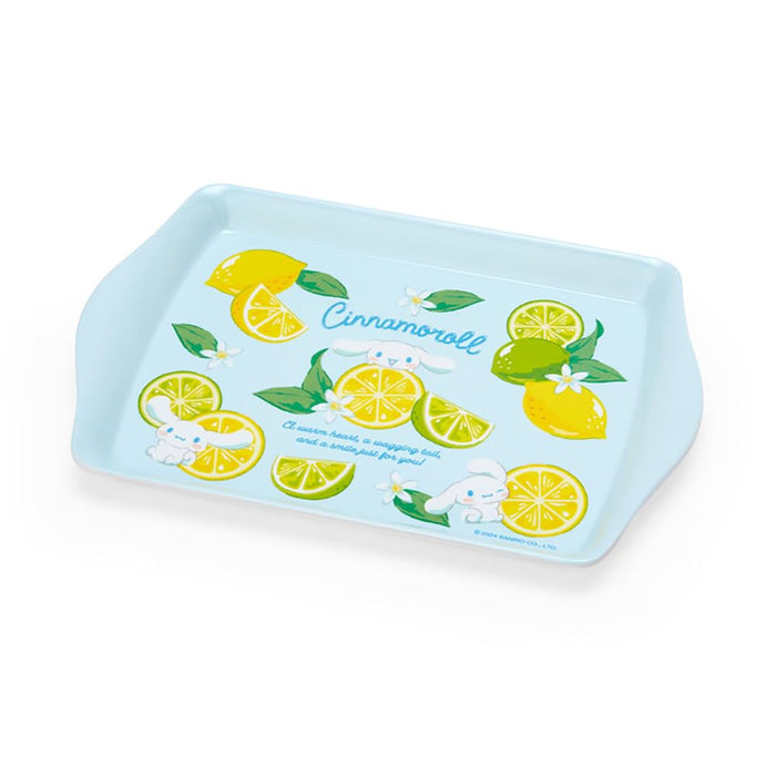 Sanrio Melamine Mini Tray 20.9x14 cm Colorful Fruit Cinnamoroll Design