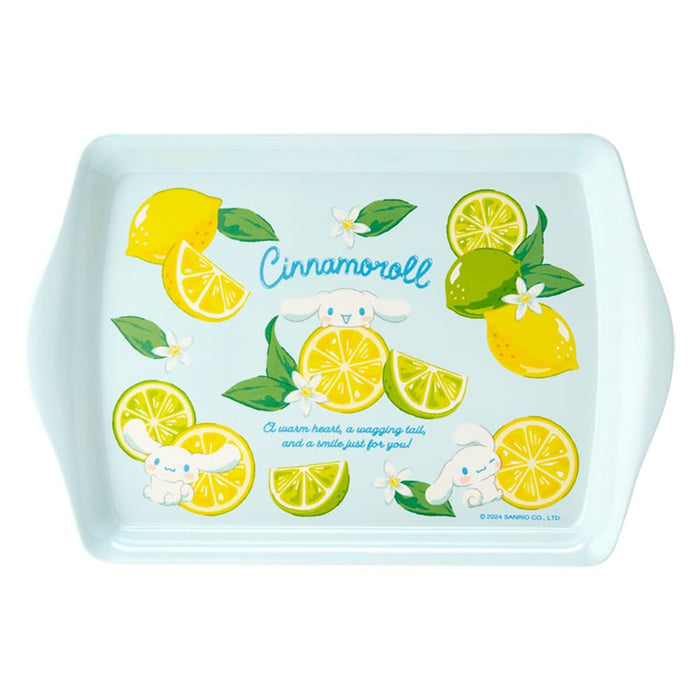 Sanrio Melamine Mini Tray 20.9x14 cm Colorful Fruit Cinnamoroll Design